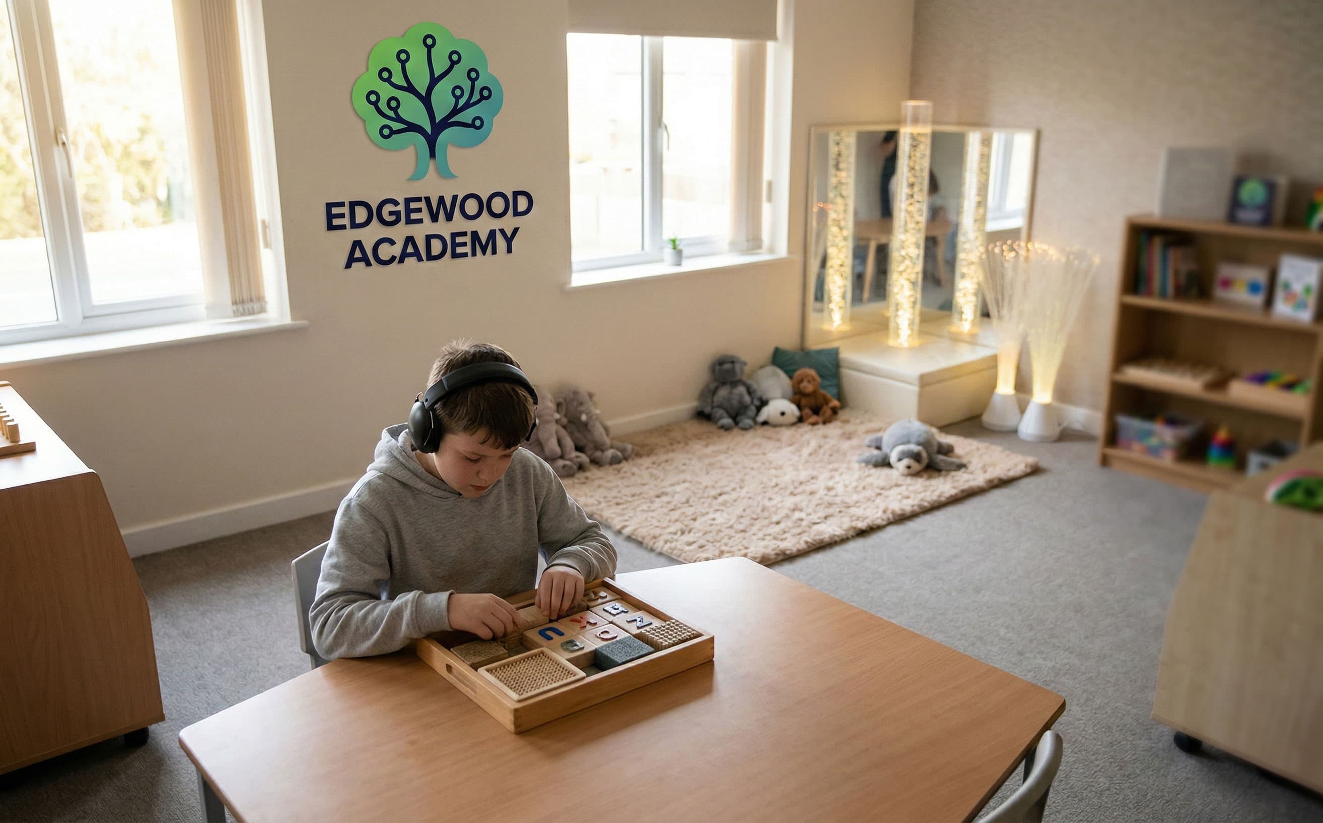 Child feeling safe and supported in a calm classroom